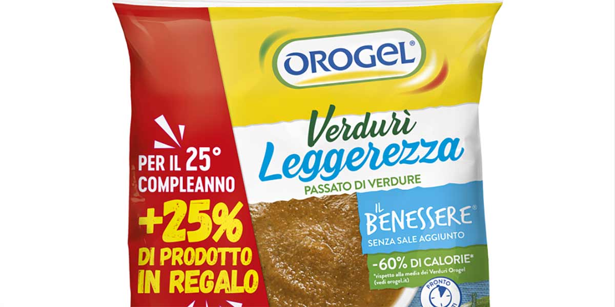 Orogel festeggia i primi 25 anni di Verdurì con uno speciale pack anniversario